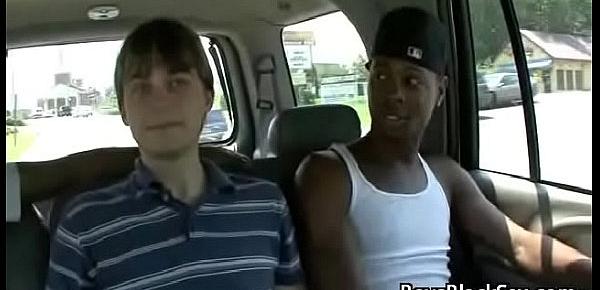  Black Gay Muscular Man Seduces Teen White BOy For A Good Fuck 12